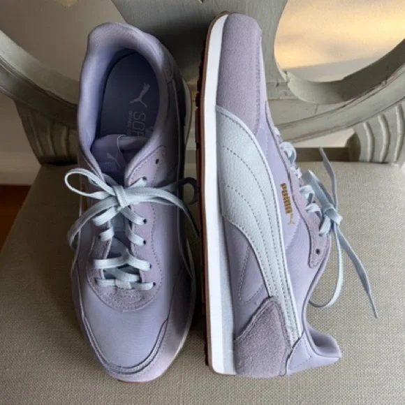 Puma Women's St Miler Rose Sneakers Lilac Lavender Purple Retro 9 Silver - Picture 3 of 4